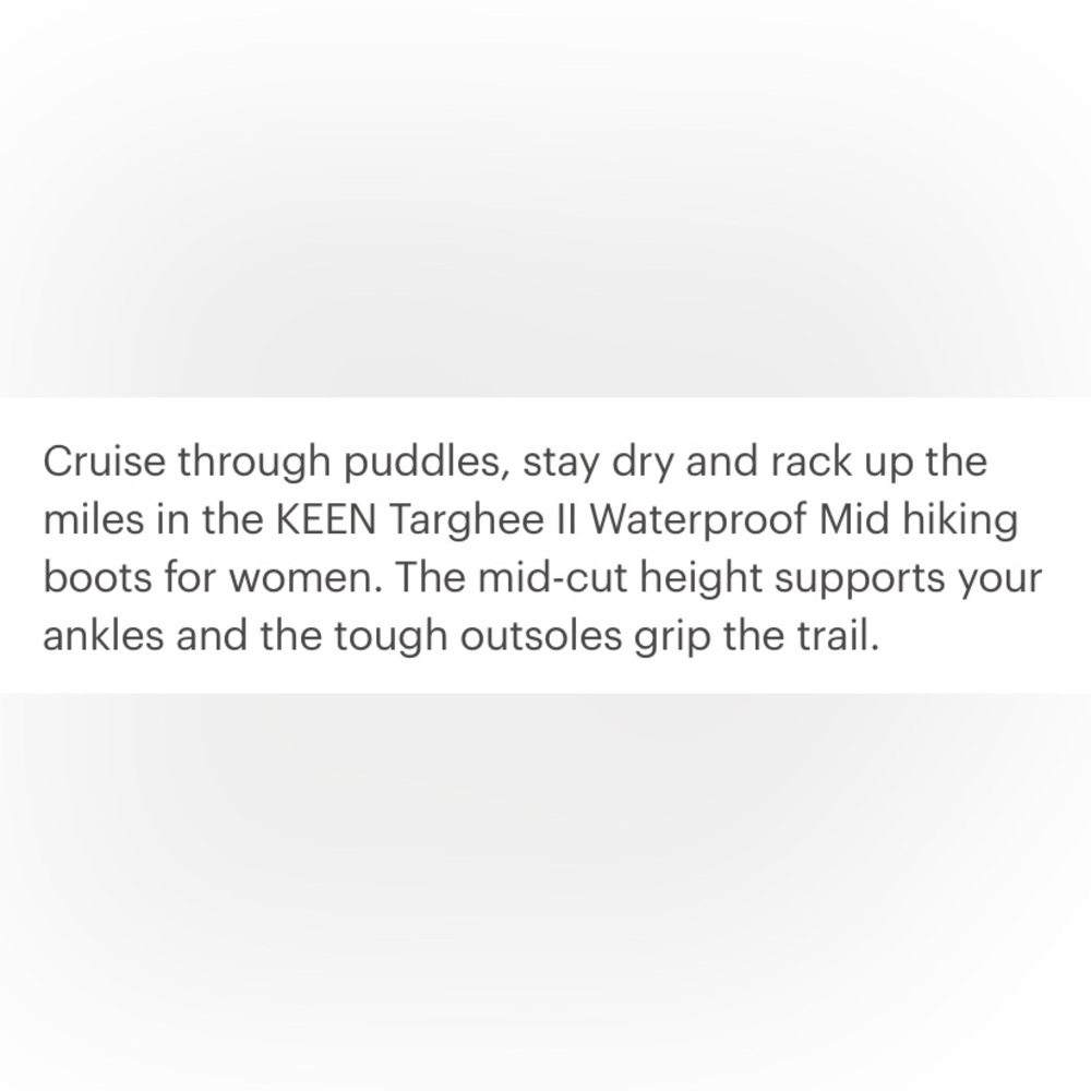 Keen Targhee II Waterproof Mid Hiking Boots - Picture 8 of 8